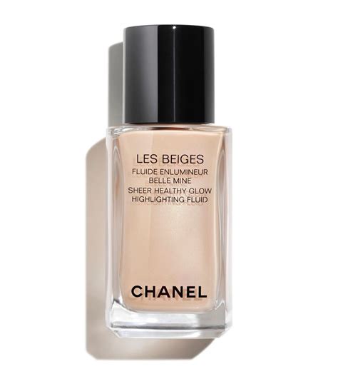 chanel les beige sheer highlighting glow fluid|chanel les beiges illuminating base.